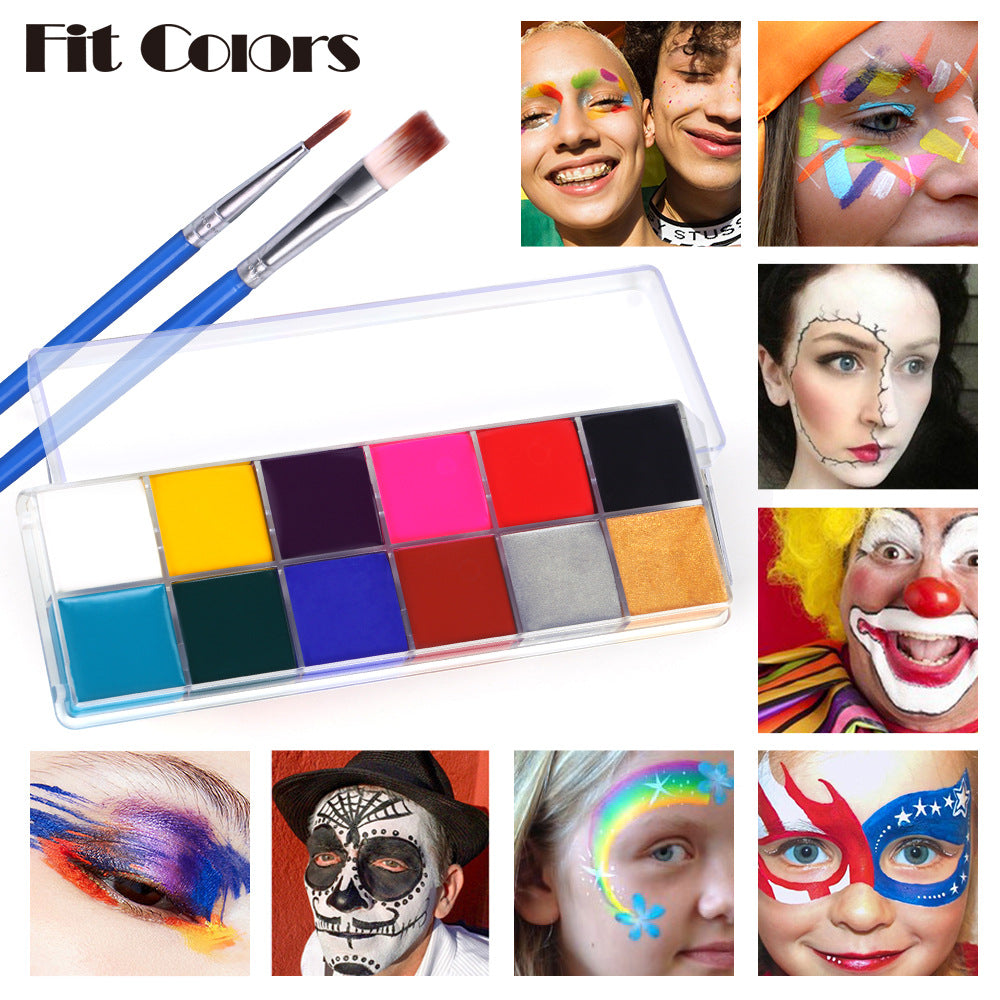 Halloween | Fit Colors 12-Color Halloween Face & Body Paint Palette