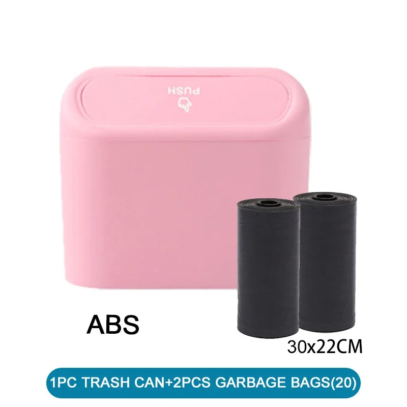 Car Trash Can (With Lid) Contains 60 (300) Garbage Bags
