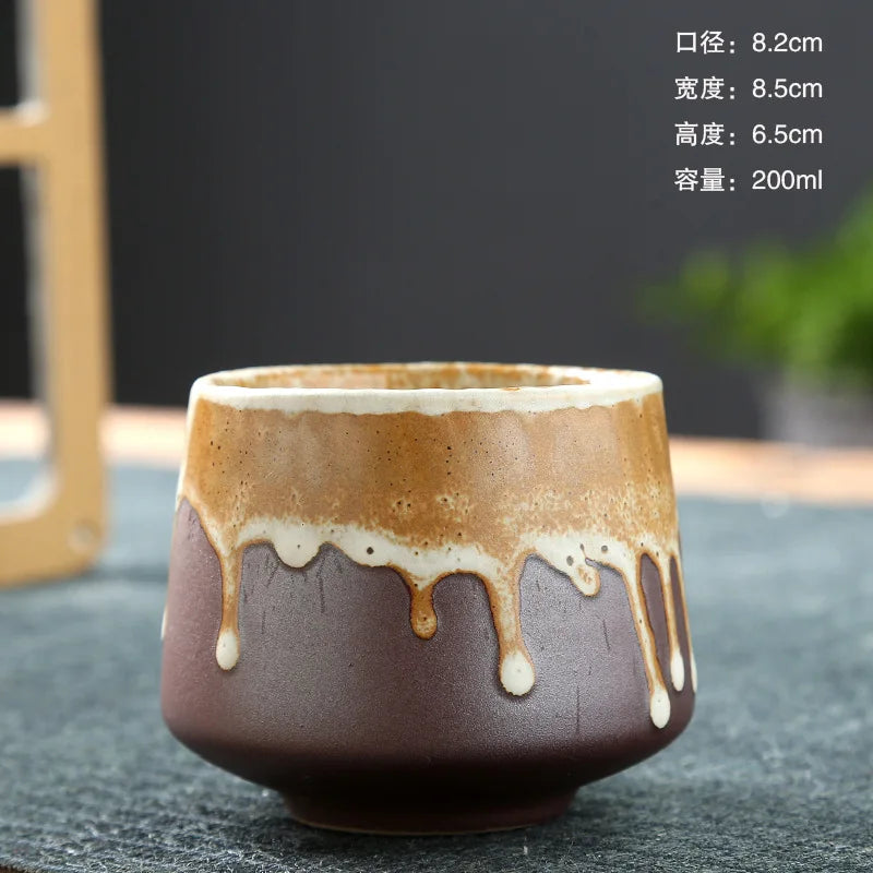 Vintage Ceramic Coffee Cup – Handcrafted Elegance for Every Sip
