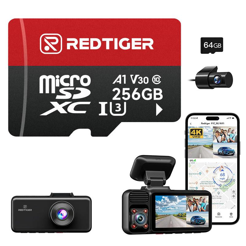 REDTIGER 4K 3 Channel Dash Cam