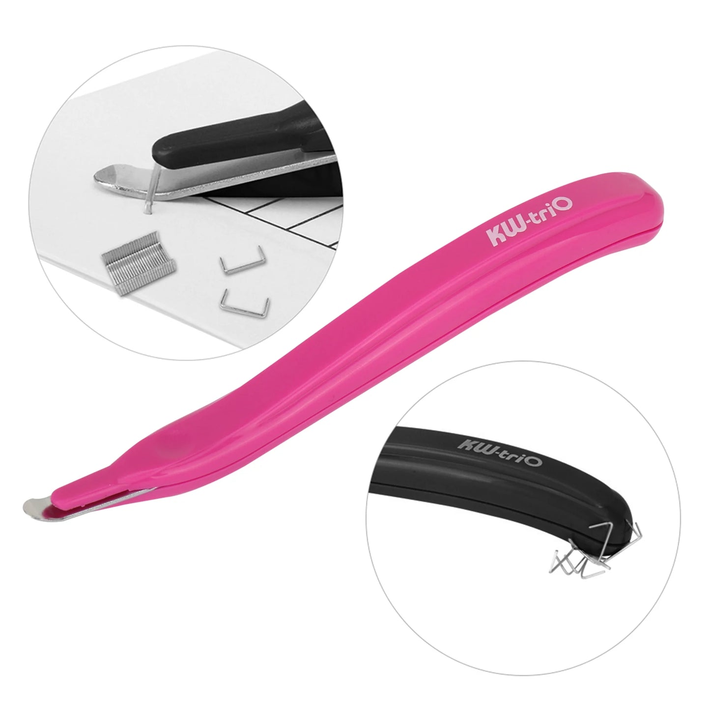 Portable Staple Remover Featured Easy Pull Pen-Type Magnetic Head