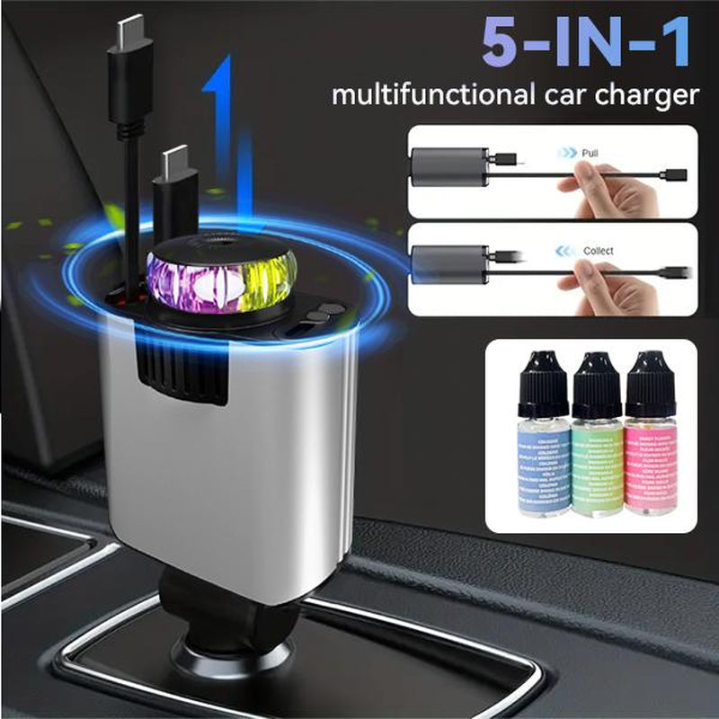 Smart Portable Car Air Freshener with Starlight Diffuser