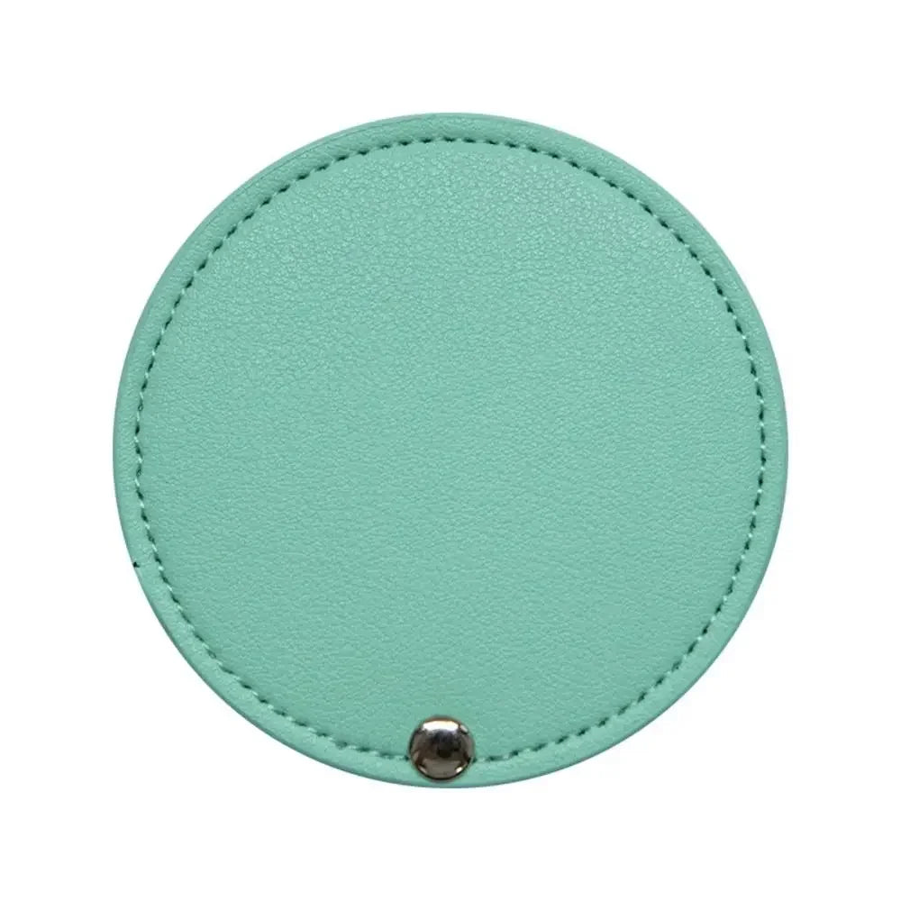 1Pc PU Leather Mini Mirror