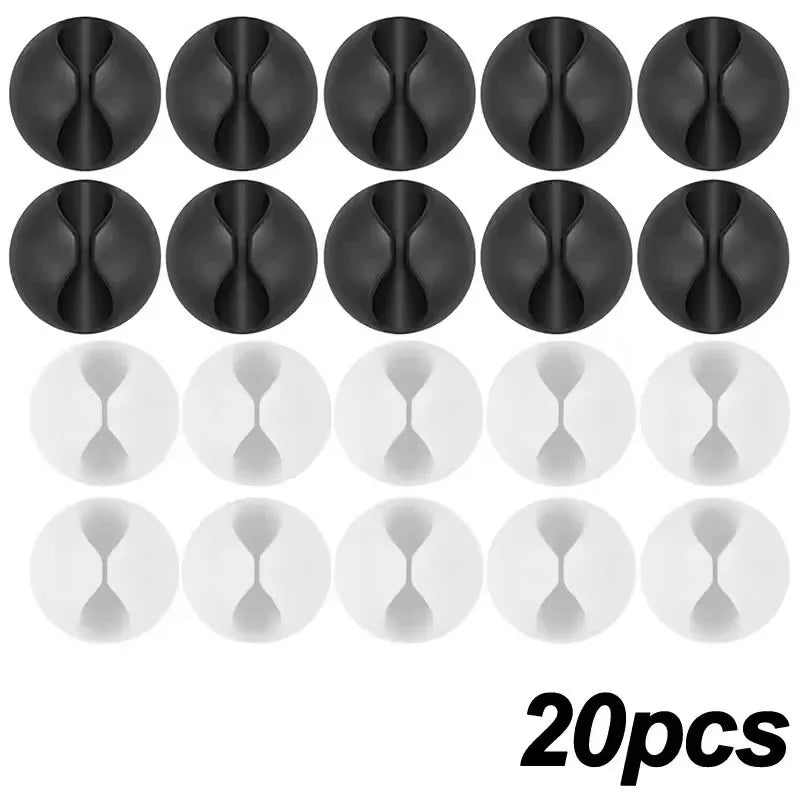 5/50Pcs Mini Cable Winder Organizer