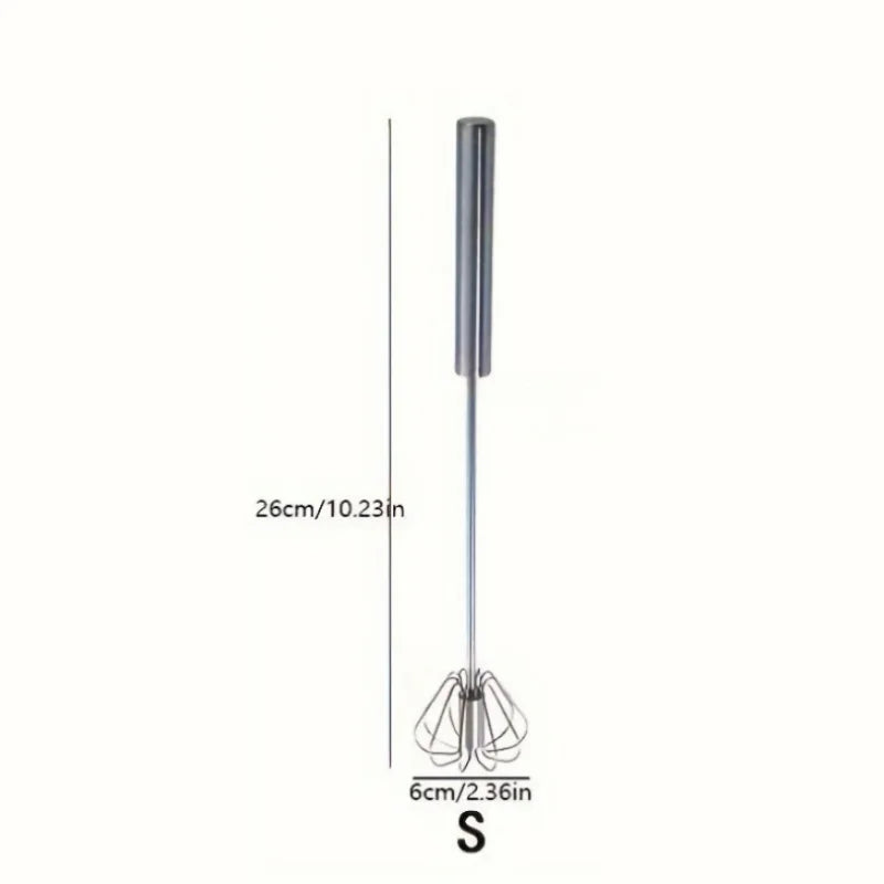 Stainless Steel Semi-Automatic Egg Beater
