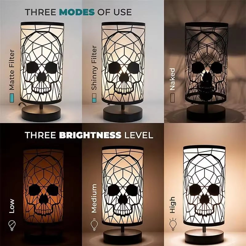Halloween | Projection Table Lamp – Gothic Skull LED Night Light