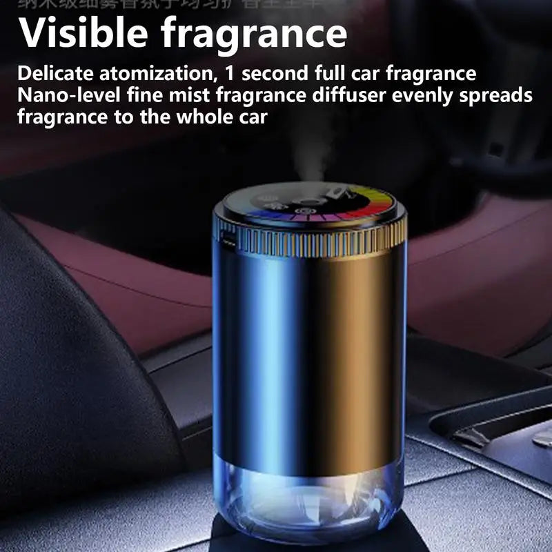 Smart Car Air Fresheners Auto Aromatherapy Perfume with LED Light Romantic Atmosphere Oil Diffuser Car Accessories