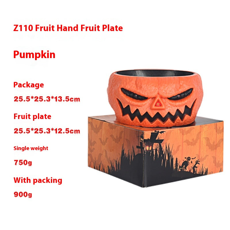 Halloween | Motion-Activated Candy Bowl Pumpkin — Spooky Serving Dish