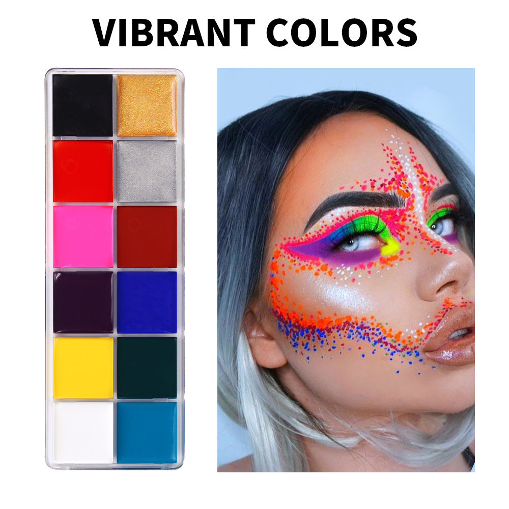 Halloween | Fit Colors 12-Color Halloween Face & Body Paint Palette