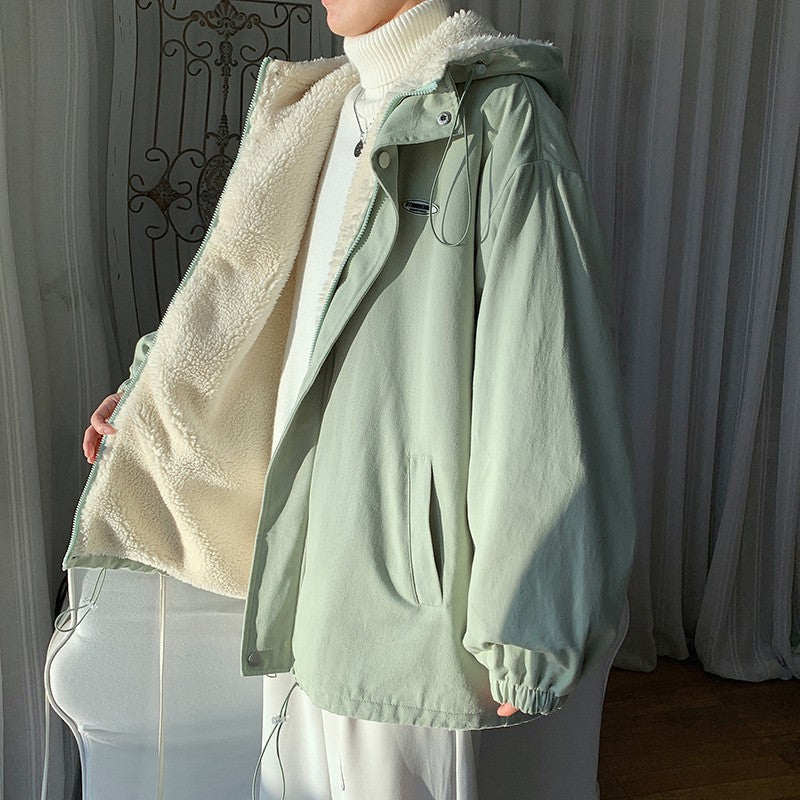 š§„ The Thermal Core: Men's Cotton-Padded Fleece-Lined Casual Jacket