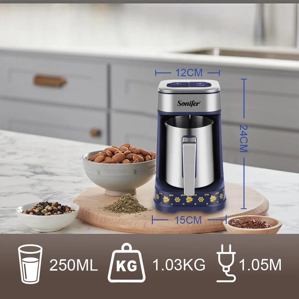 Turkish Coffee Maker with Dual Brewing