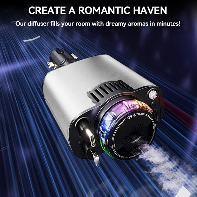 Smart Portable Car Air Freshener with Starlight Diffuser