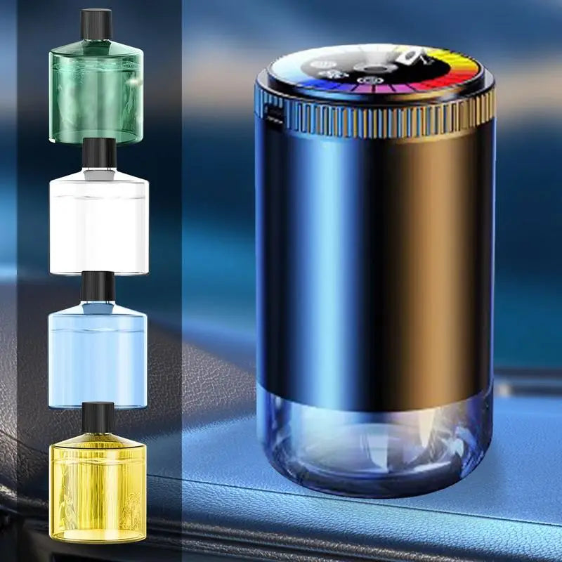 Smart Car Air Fresheners Auto Aromatherapy Perfume with LED Light Romantic Atmosphere Oil Diffuser Car Accessories