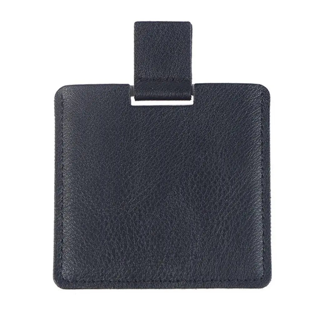 1Pc PU Leather Mini Mirror