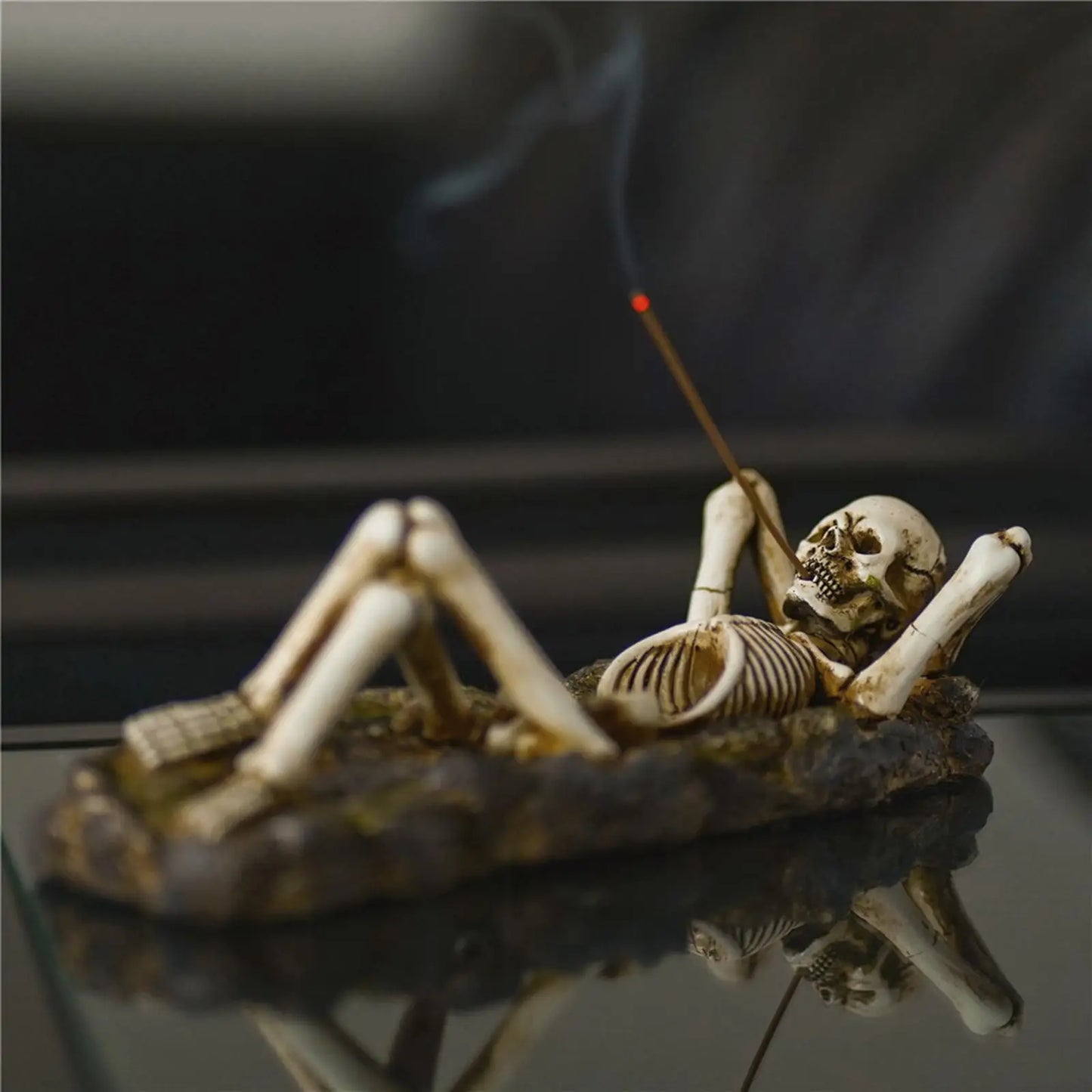 Resin Incense Burner Skeleton Holder