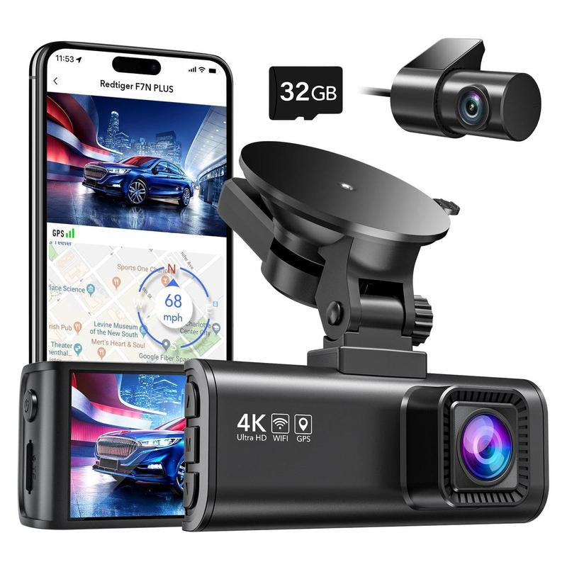 REDTIGER 4K 3 Channel Dash Cam