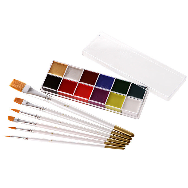 Halloween | Fit Colors 12-Color Halloween Face & Body Paint Palette