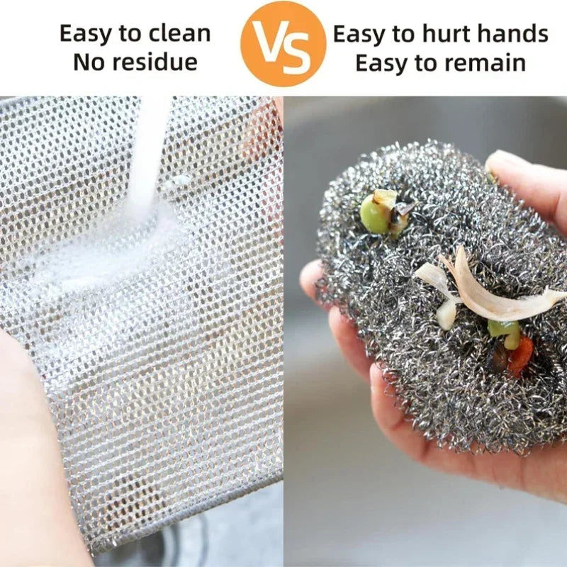 Double-Sided Metal Steel Cleaning Towel
