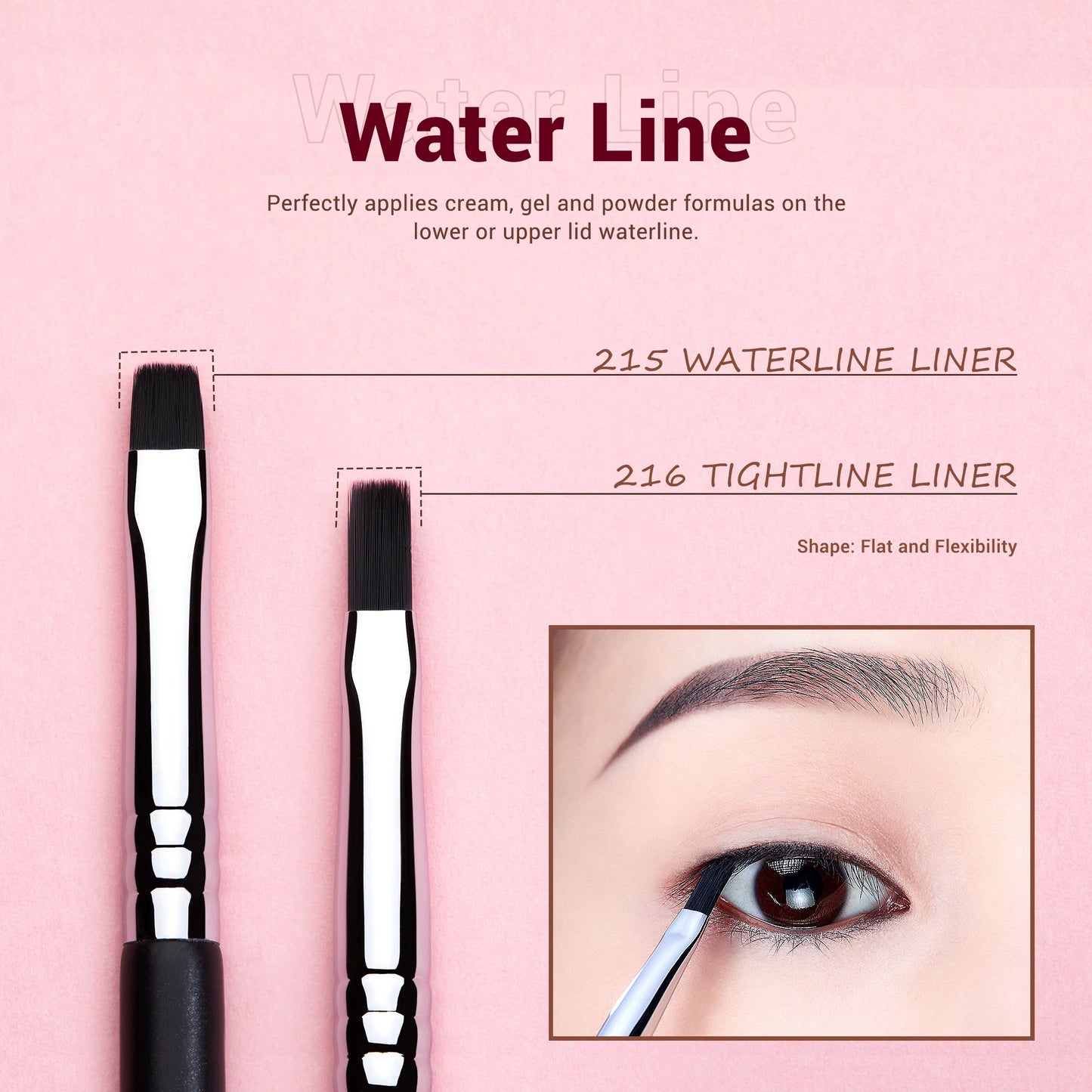 11‑Piece Professional Eyeliner Brush Set