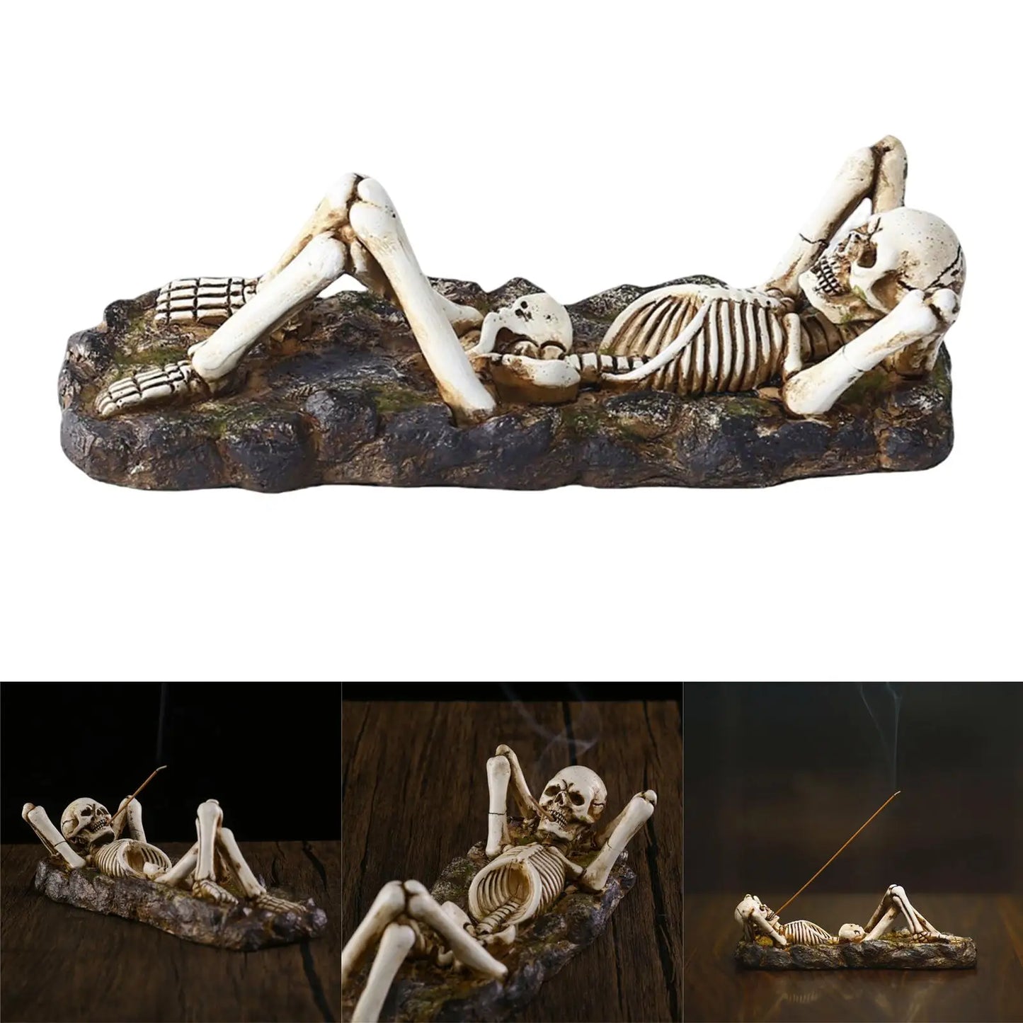 Resin Incense Burner Skeleton Holder