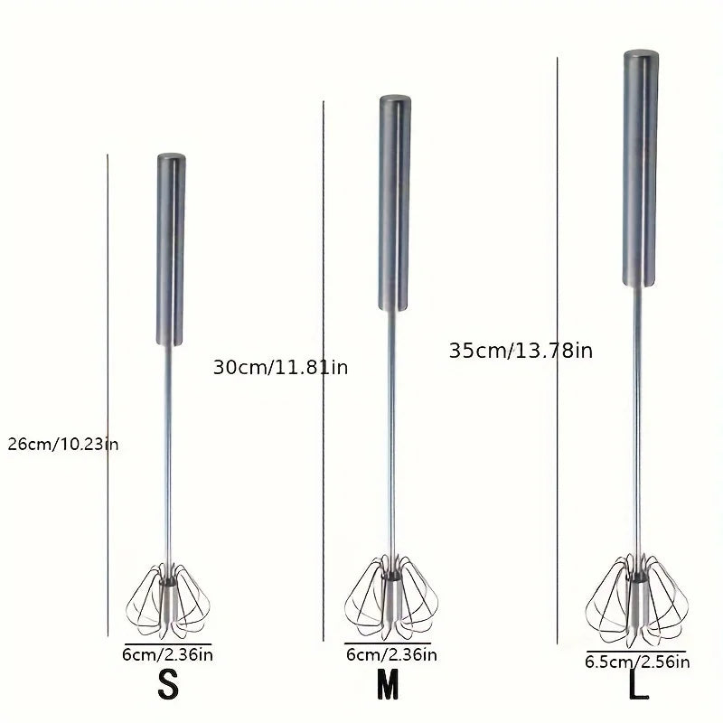 Stainless Steel Semi-Automatic Egg Beater