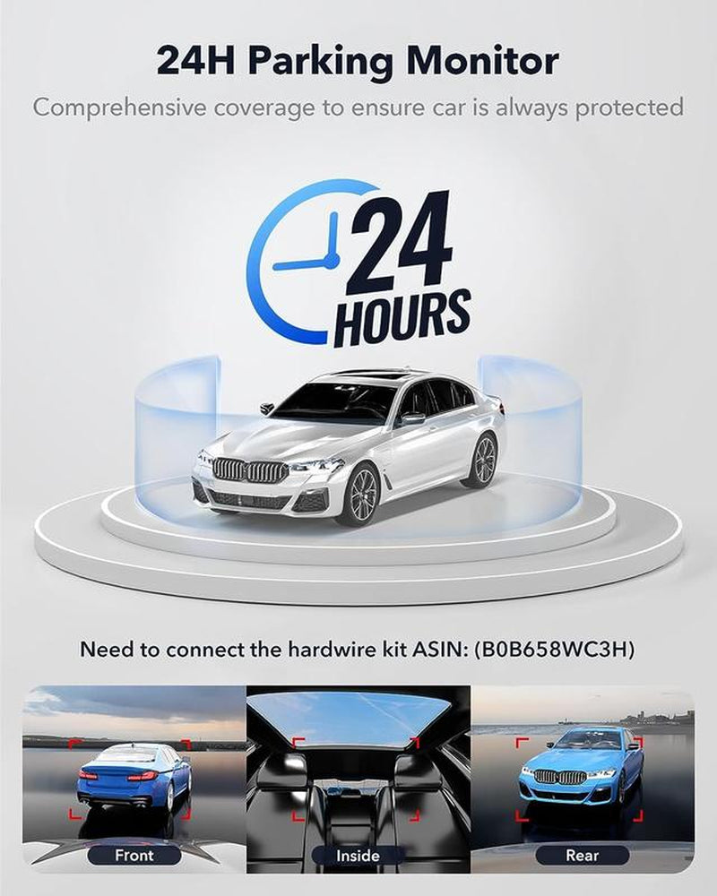REDTIGER 4K 3 Channel Dash Cam
