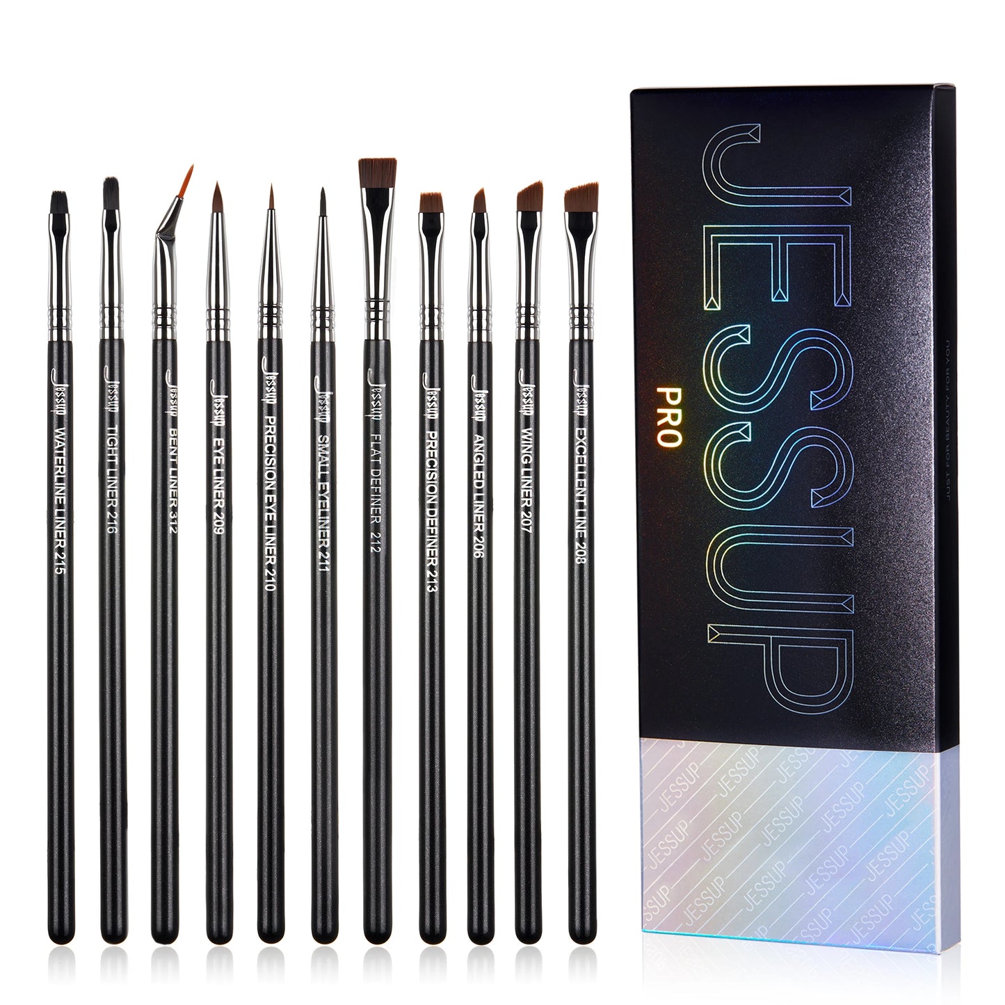 11‑Piece Professional Eyeliner Brush Set