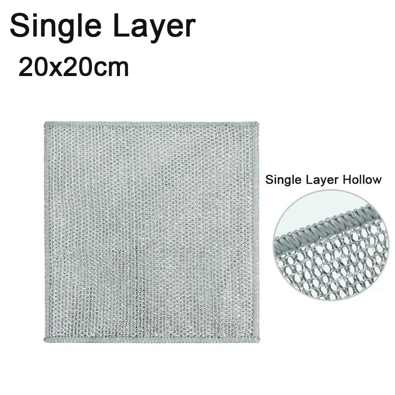 Double-Sided Metal Steel Cleaning Towel