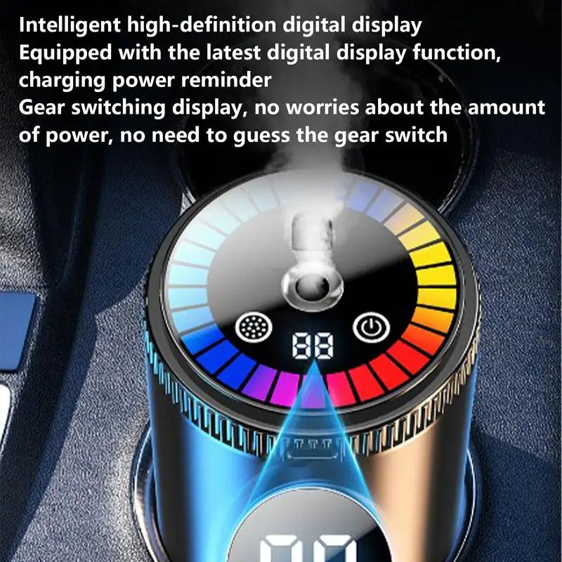 Smart Car Air Fresheners Auto Aromatherapy Perfume with LED Light Romantic Atmosphere Oil Diffuser Car Accessories