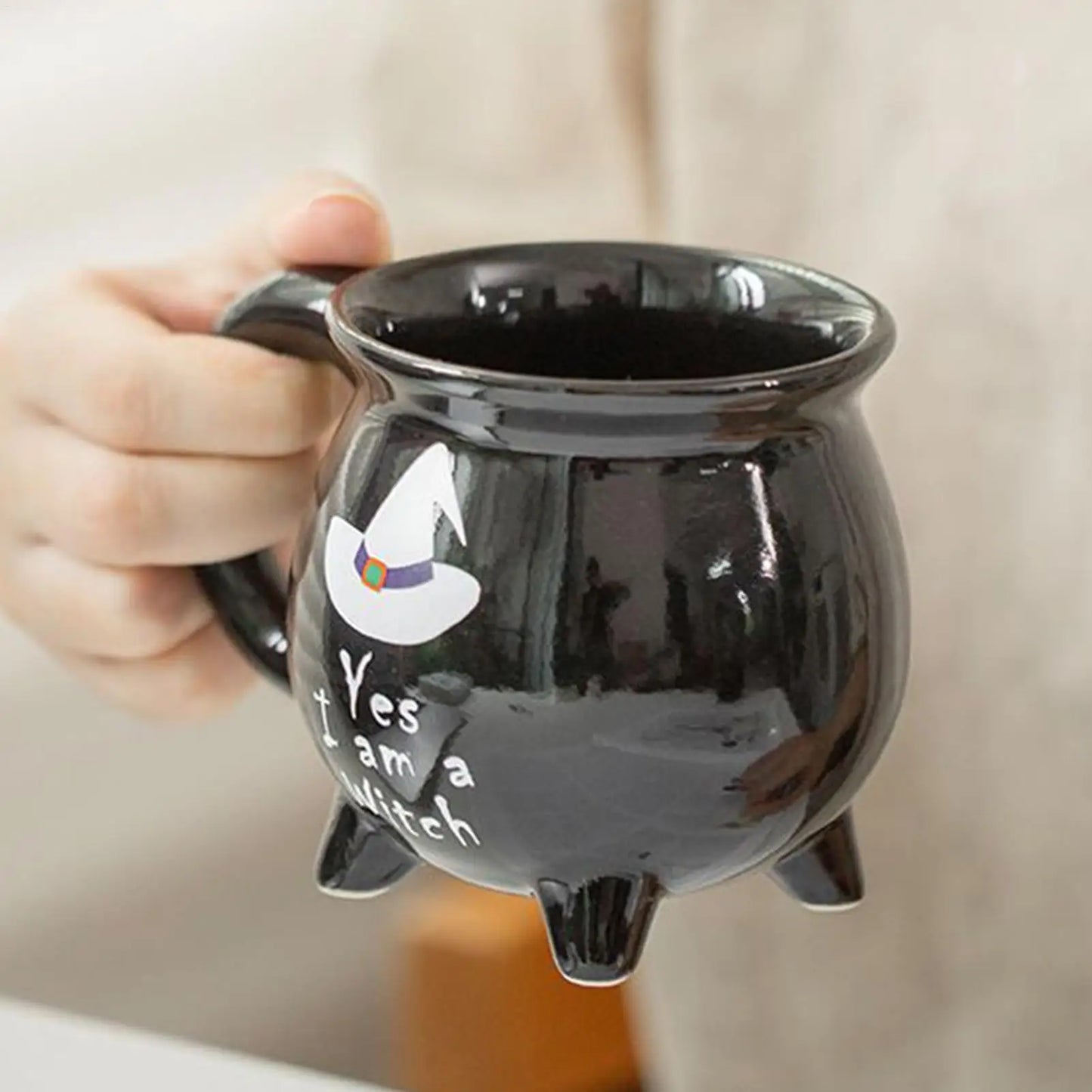 Halloween | Cauldron Mug – “Yes, I Am a Witch” Halloween Brew Cup