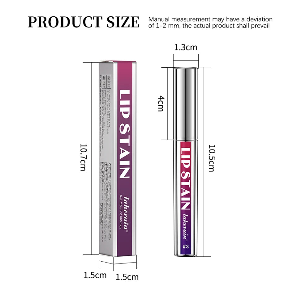 3pcs Peel-Off Lip Stain Set – Long-Lasting, Waterproof & Transfer-Proof