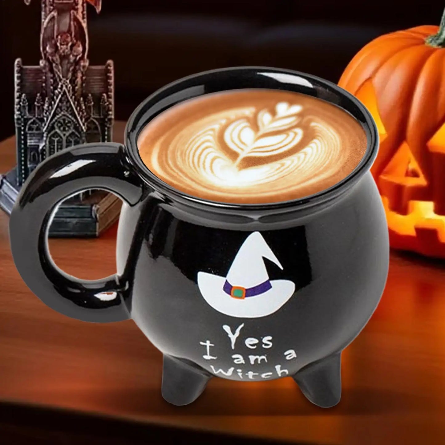 Halloween | Cauldron Mug – “Yes, I Am a Witch” Halloween Brew Cup