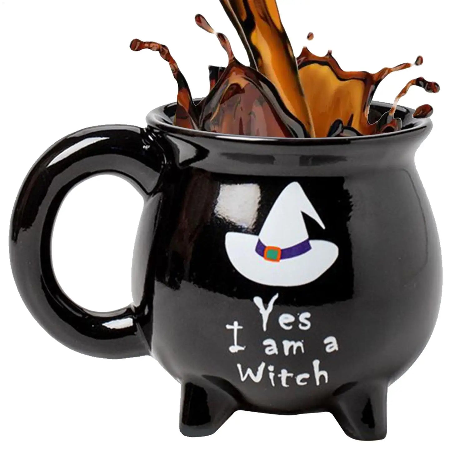 Halloween | Cauldron Mug – “Yes, I Am a Witch” Halloween Brew Cup