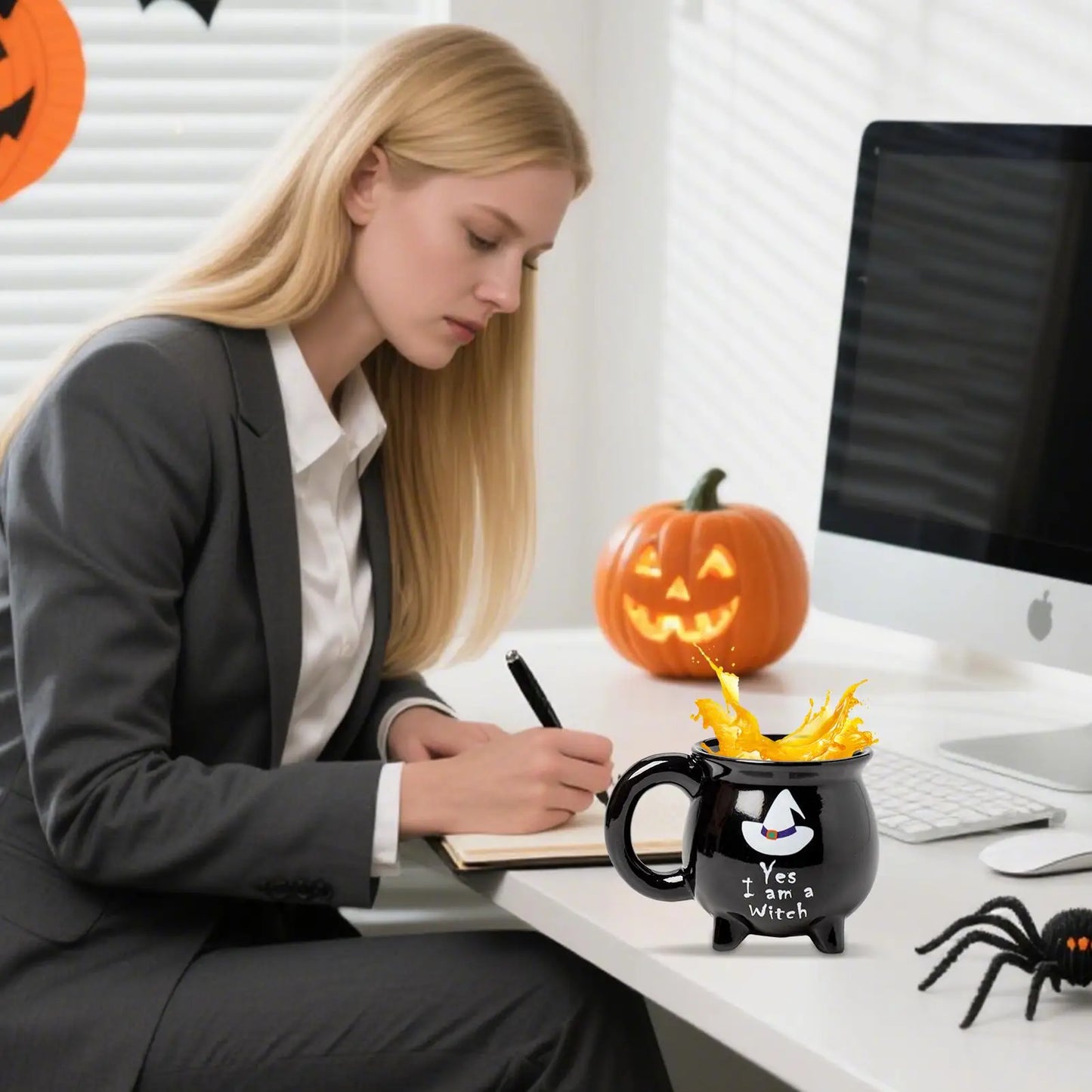 Halloween | Cauldron Mug – “Yes, I Am a Witch” Halloween Brew Cup