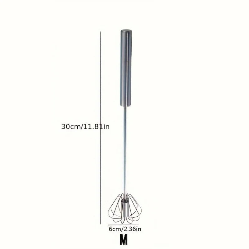 Stainless Steel Semi-Automatic Egg Beater