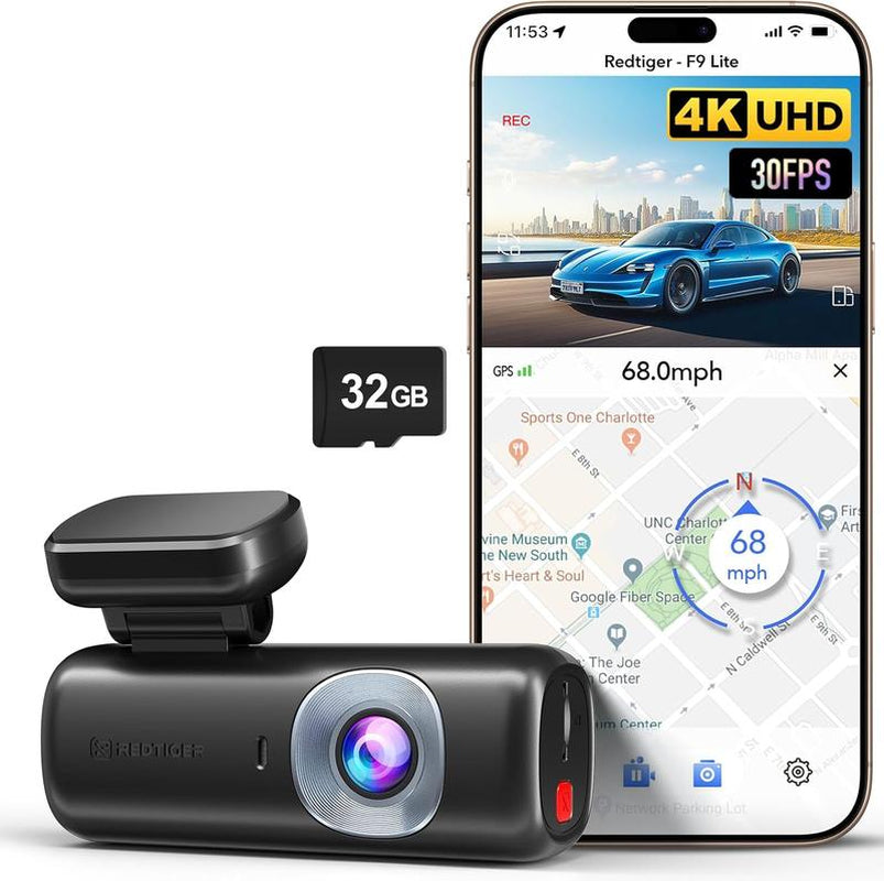 REDTIGER 4K 3 Channel Dash Cam