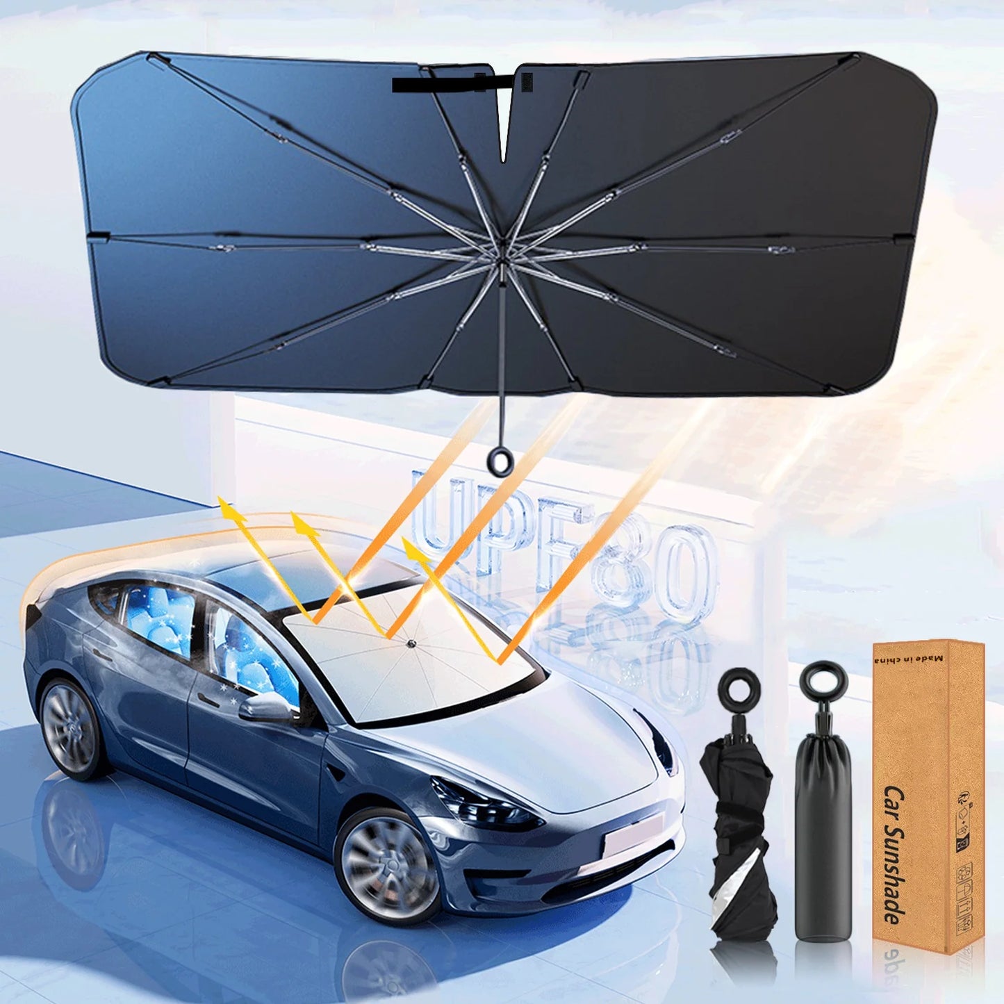 High Quality Upgraded Car Sunshades Umbrella