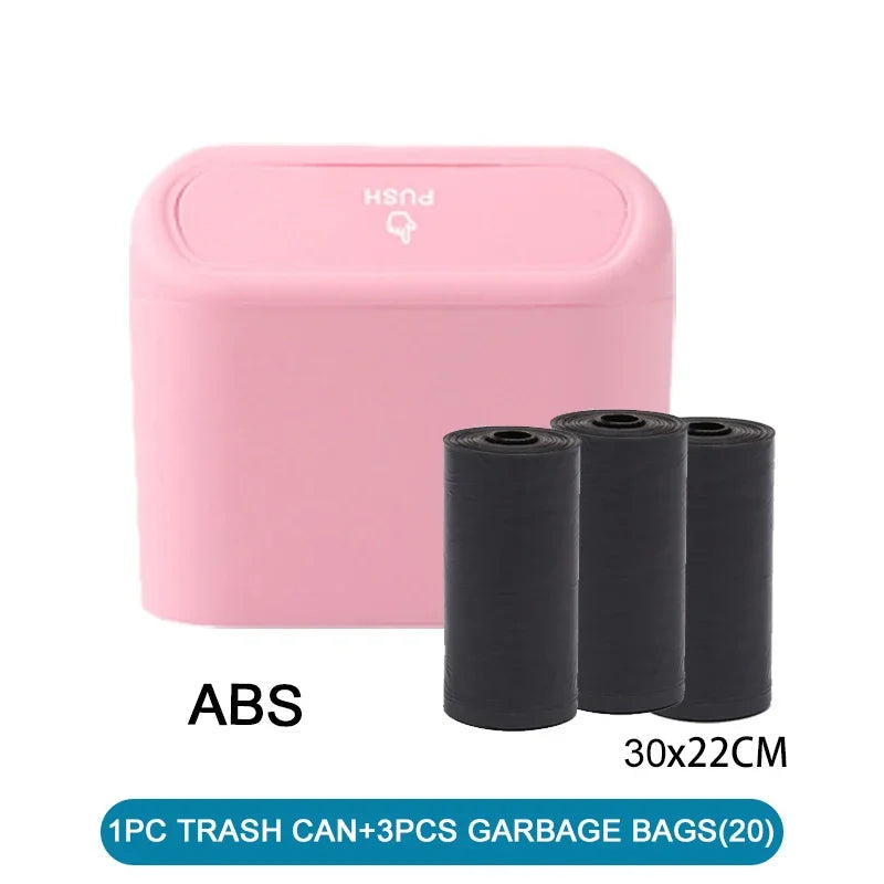 Car Trash Can (With Lid) Contains 60 (300) Garbage Bags