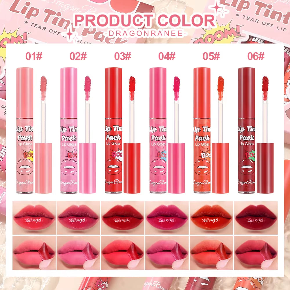 Tear off Lipstick Lipstick Moisturizing and Moisturizing Lipstick Lipstick Film Tear off Lipstick Lipstick Waterproof and Color Fast Lipstick Lipstick Case