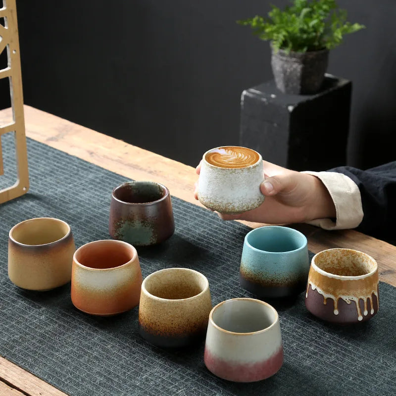 Vintage Ceramic Coffee Cup – Handcrafted Elegance for Every Sip