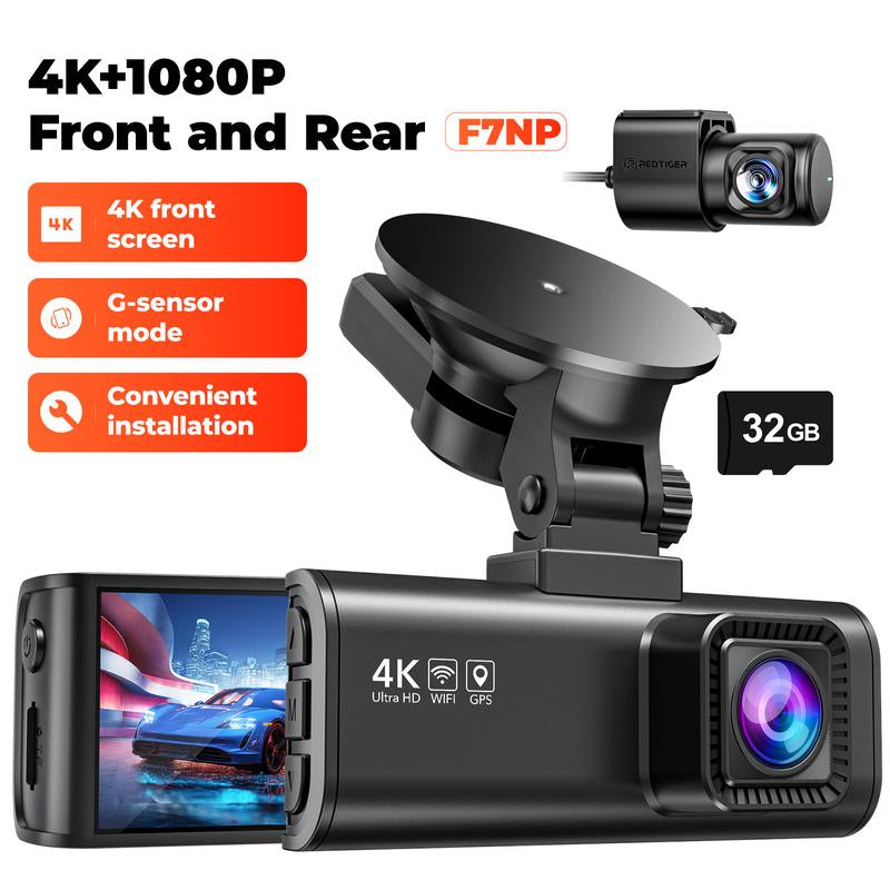 REDTIGER 4K 3 Channel Dash Cam