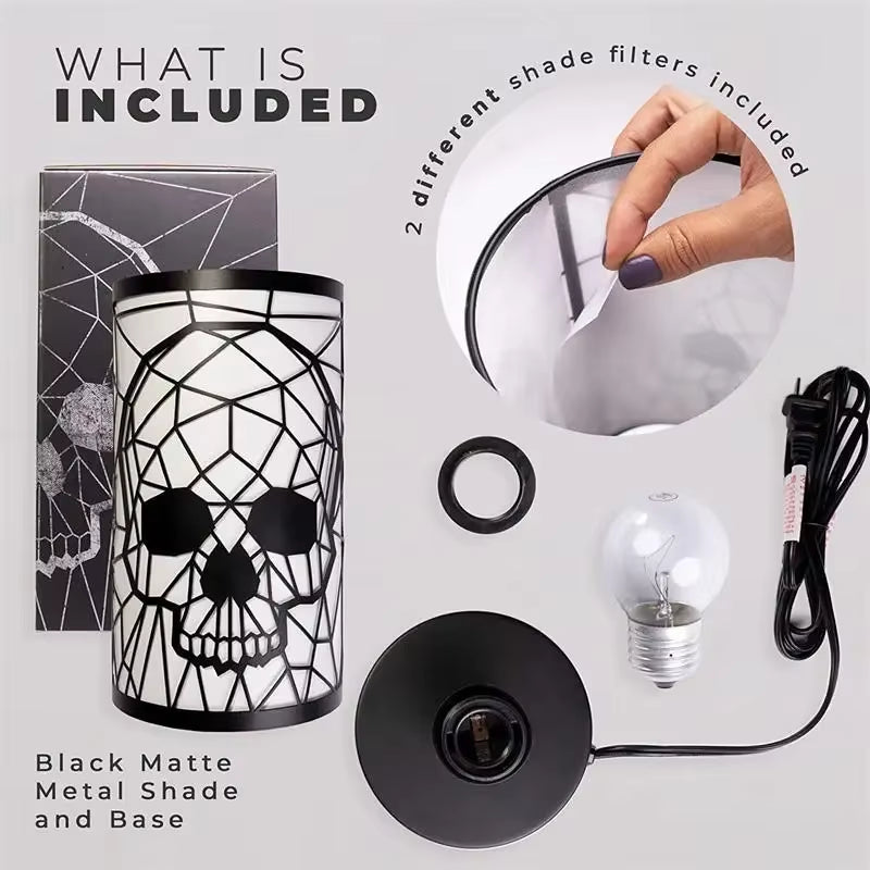 Halloween | Projection Table Lamp – Gothic Skull LED Night Light