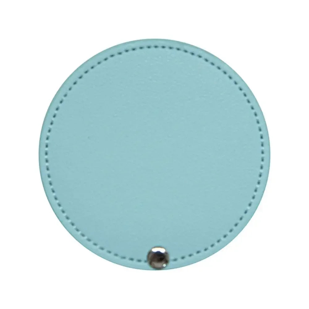 1Pc PU Leather Mini Mirror