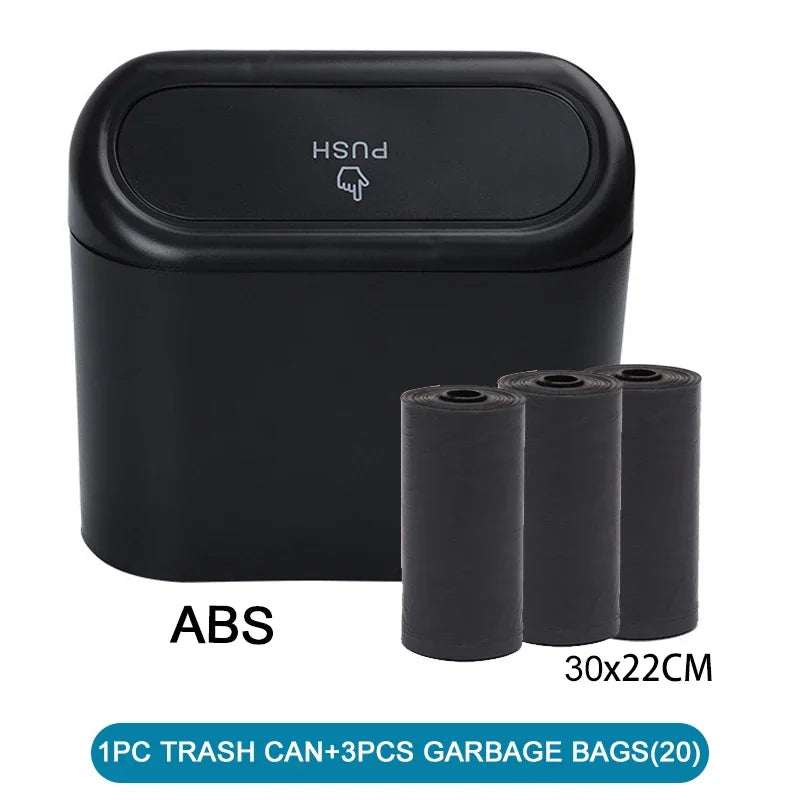 Car Trash Can (With Lid) Contains 60 (300) Garbage Bags