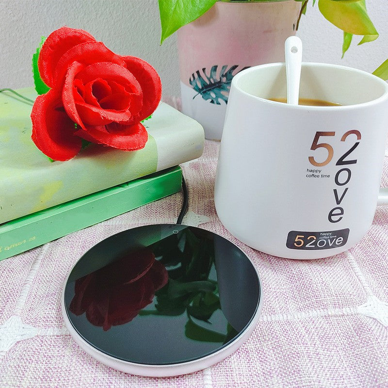 ☕ Savor Every Sip: The USB Temperature-Adjustable Coffee Mug Warmer & Heating Touch Pad