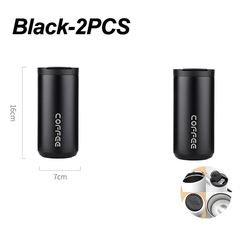 ☕ The Elite Commuter: 400ML Stainless Steel Leakproof Vacuum Flask