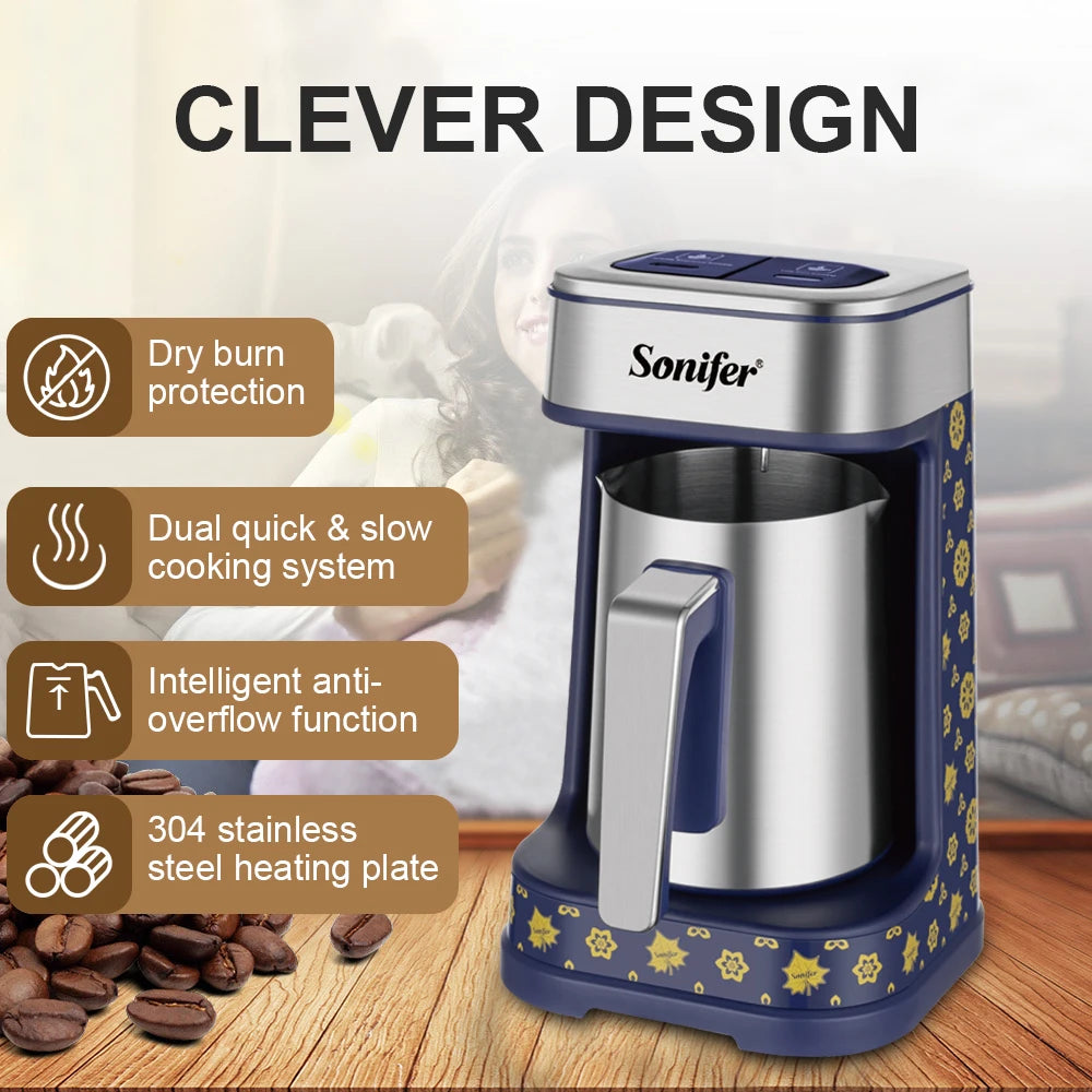 Turkish Coffee Maker with Dual Brewing