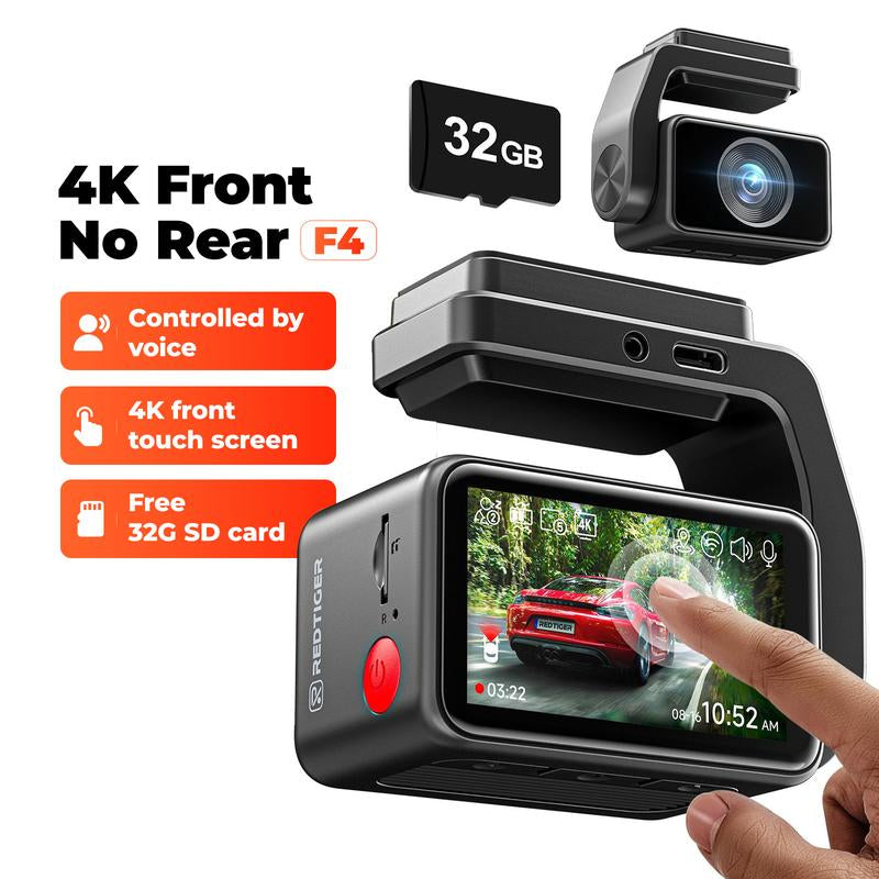 REDTIGER 4K 3 Channel Dash Cam