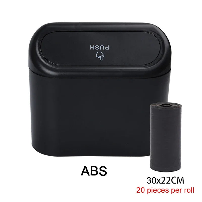 🗑️ Clean Travels Ahead: The Leak-Proof Mini Car Trash Can with Bag Refills