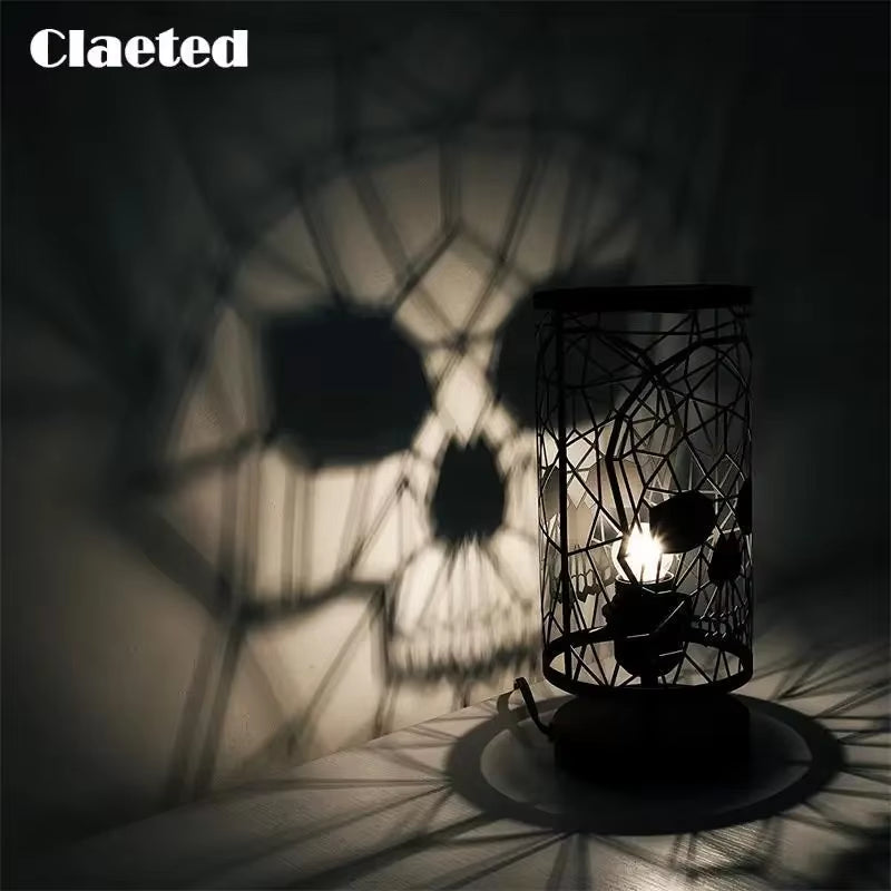 Halloween | Projection Table Lamp – Gothic Skull LED Night Light